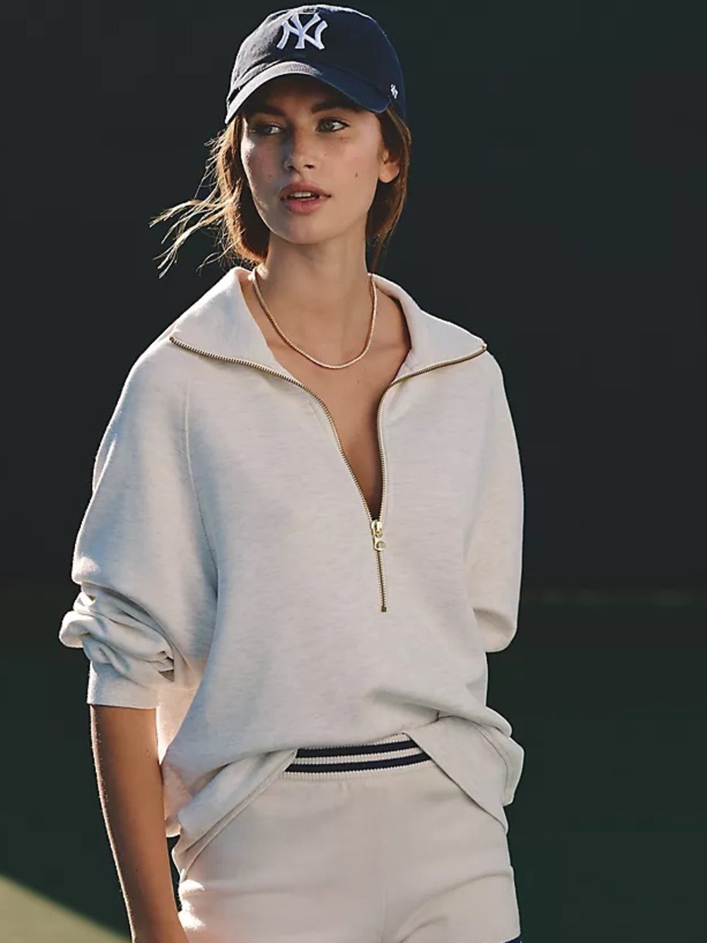 NEW. Varley Selene Half Zip Sweatshirt. NWT